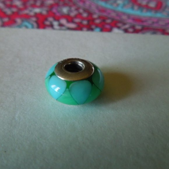 Pandora Green Murano Glass Charm - Picture 1 of 3